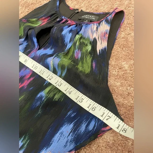 Tahari Arthur S. Levine floral print a-line dress - Picture 10 of 10